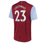 Fotbalové Dres Aston Villa Philippe Coutinho #23 Domácí 2022-23 Krátký Rukáv